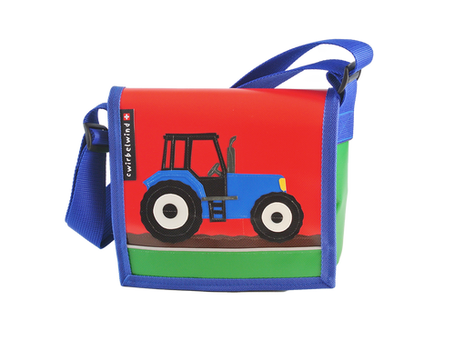 Kindergartentasche Traktor blau