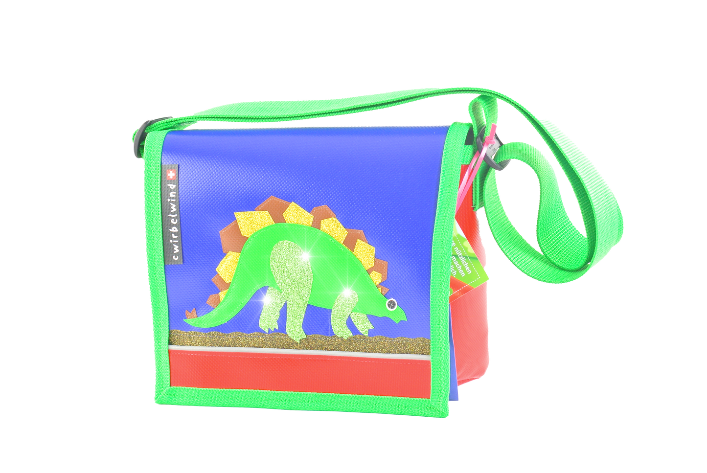 Kindergartentasche Stegosaurus Glitzer
