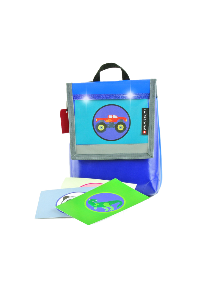 Kindergartenrucksack kreativ blau