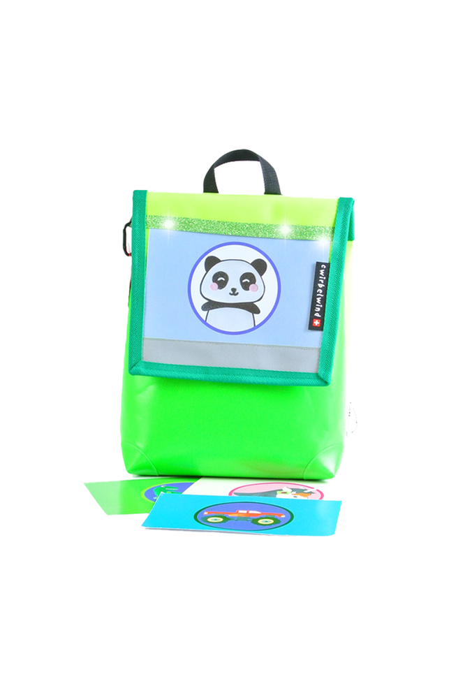 Kindergartenrucksack kreativ grün